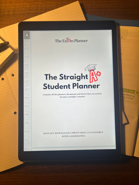 The Straight A Student Study Planner